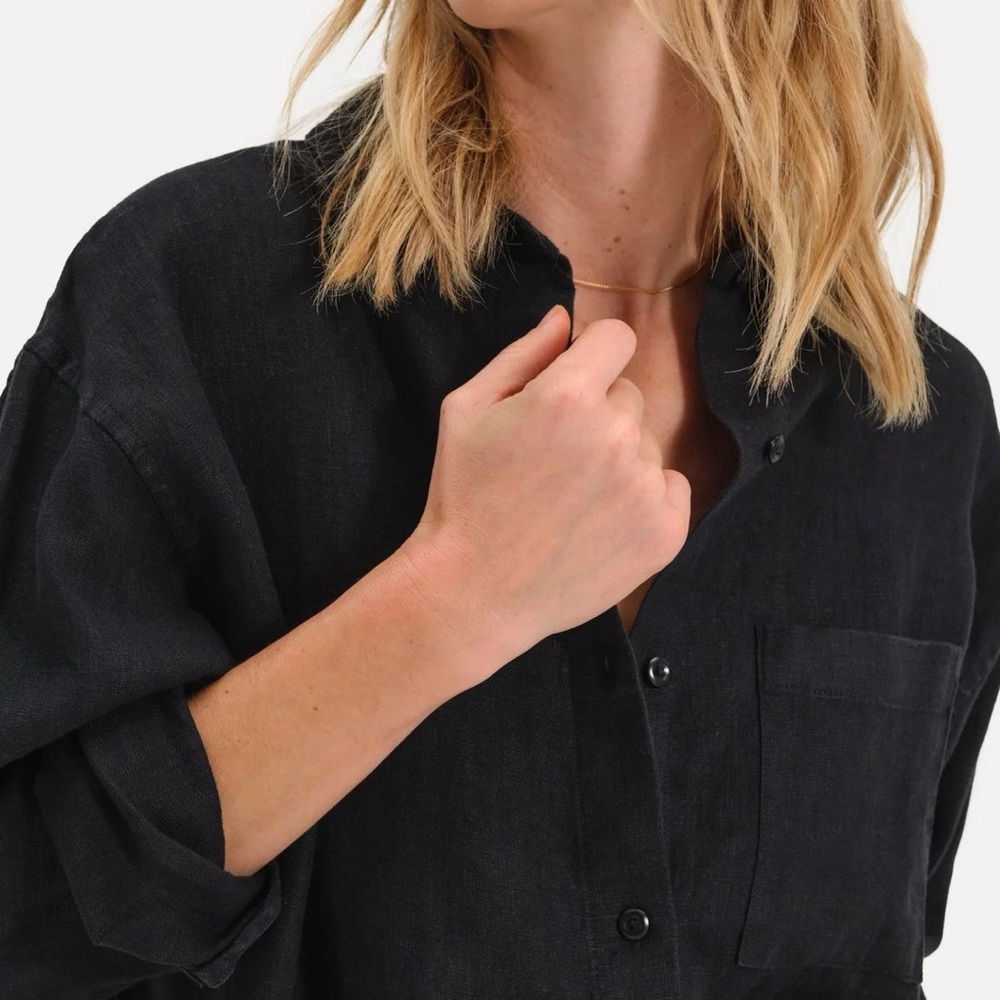 Mate The Label Linen Oversized Button Up - Picture 2 of 2